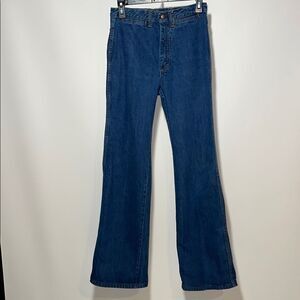 Vintage Classic Blue Flare Wide Leg Jeans